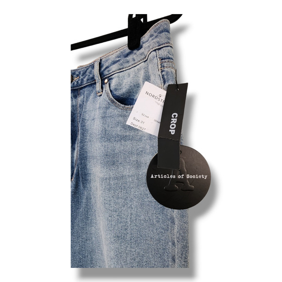 Articles of Society High-Rise Straight Leg Crop Jeans Women’s Size 31 - Picture 4 of 13